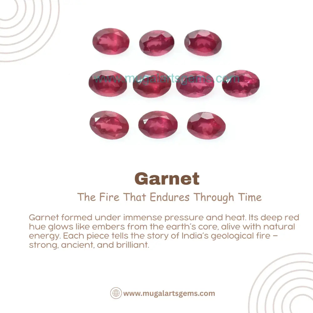 Exquisite Natural Garnet | Deep Red Oval Cut | 10 Pieces | 4x6 MM | 6 Ct Approx. | Premium Quality