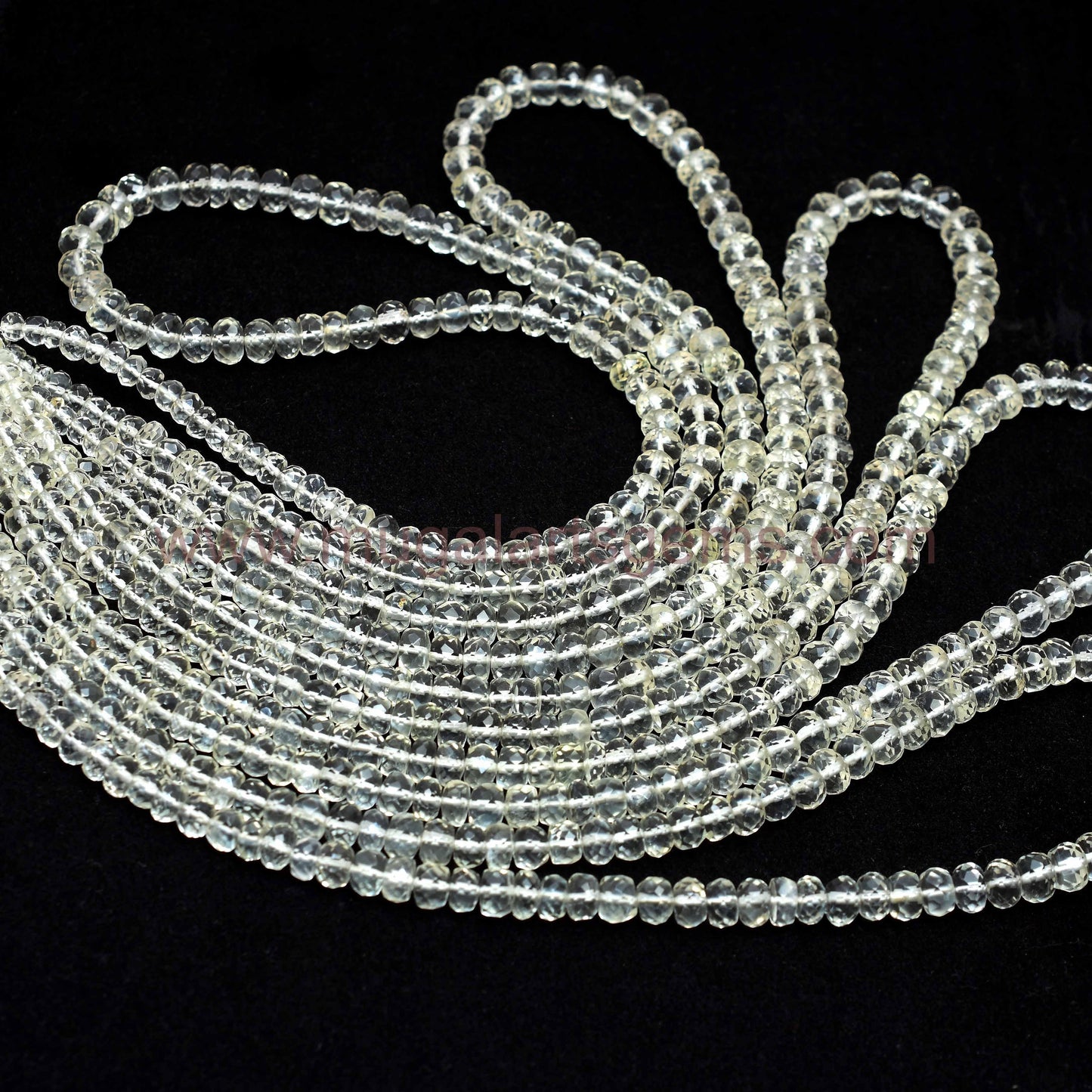 Natural Siloni Moonstone Beads – 16'' Strand, Faceted Rondelle., 13x6 mm Approx., 54.4 Ct Approx. – Sri Lankan Gemstone with Flash"