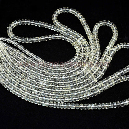 Natural Siloni Moonstone Beads – 16'' Strand, Faceted Rondelle., 13x6 mm Approx., 54.4 Ct Approx. – Sri Lankan Gemstone with Flash"