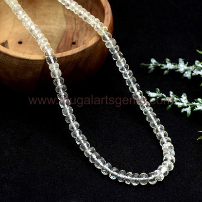 Natural Siloni Moonstone Beads – 16'' Strand, Faceted Rondelle., 13x6 mm Approx., 54.4 Ct Approx. – Sri Lankan Gemstone with Flash"
