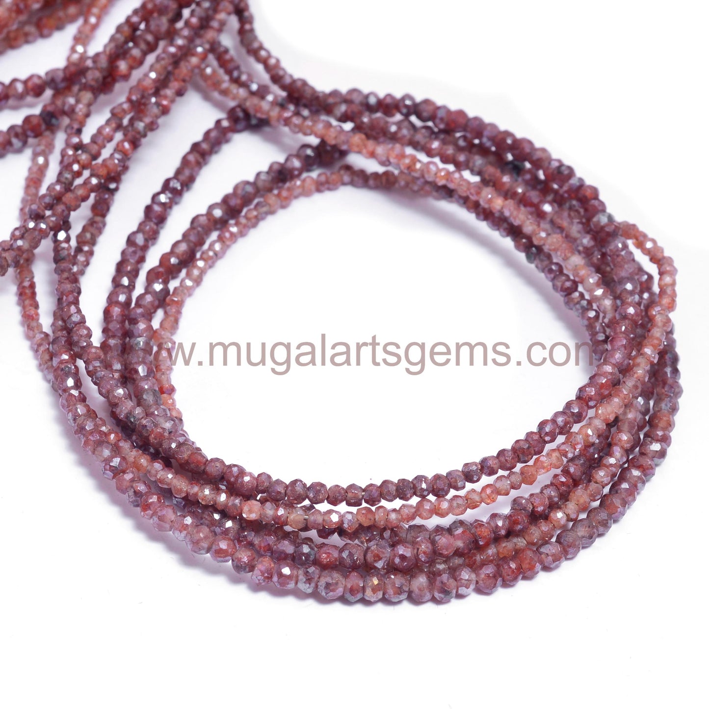 Copper Silverite Faceted Rondelle Beads – 16'' Strand, 22x3 mm, Approx. 18.3 Ct Approx.– Metallic Shine Gemstone for Jewelry Design