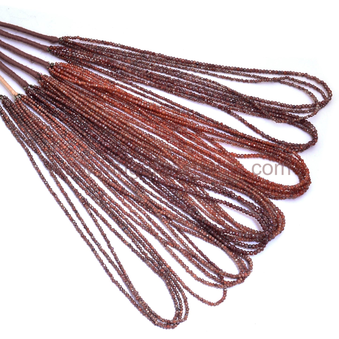 Copper Silverite Faceted Rondelle Beads – 16'' Strand, 22x3 mm, Approx. 18.3 Ct Approx.– Metallic Shine Gemstone for Jewelry Design