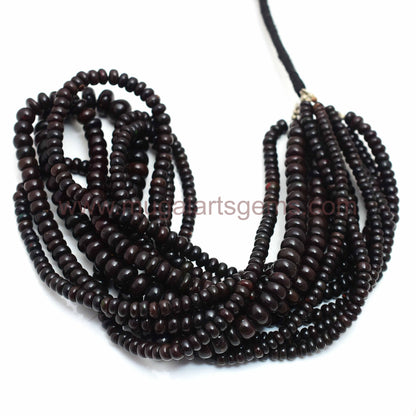 69.66x9 mm Approx. Black Opal Smooth Round Beads – 16-Inch Strand for Jewelry Making