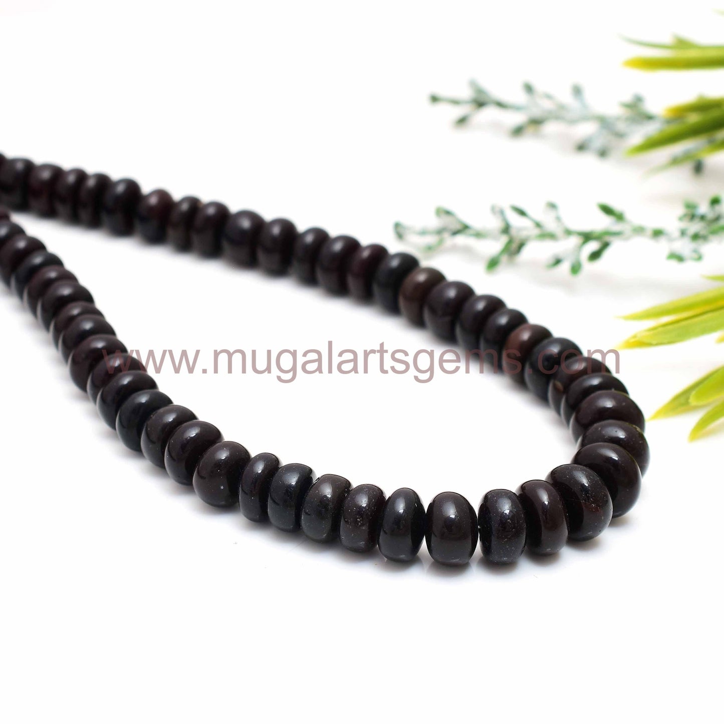 69.66x9 mm Approx. Black Opal Smooth Round Beads – 16-Inch Strand for Jewelry Making