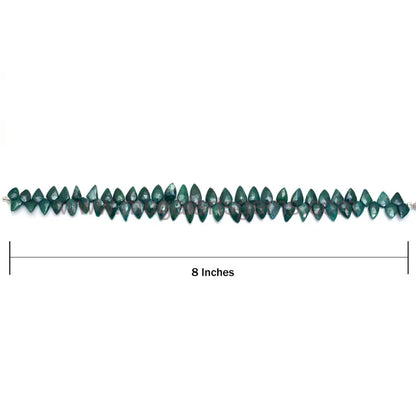 Natural Green Sapphire Gemstone Strand Faceted Shield Shape Stone Good Quality Sapphire is a most Valuable Gemstone For Jewelry Making stone