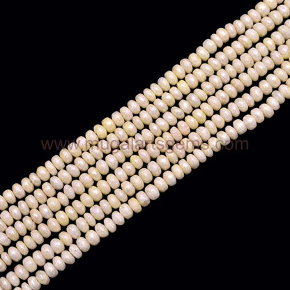 Yellow Color Natural Grapolite 88.8 Carat Approx. 5x5 to 8mm Approx. 8 inch Strand Rondelle Shape Beads