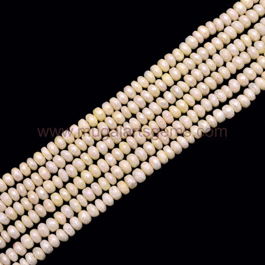 Yellow Color Natural Grapolite 88.8 Carat Approx. 5x5 to 8mm Approx. 8 inch Strand Rondelle Shape Beads