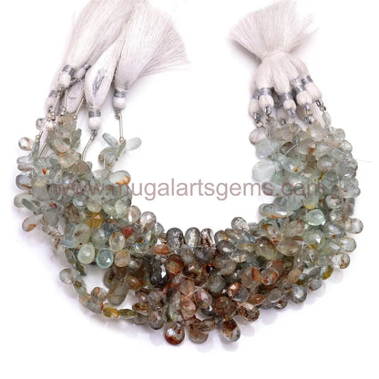 Top Quality Healer Aquamarine Wet. 50.64 Approx. Size-4x7 to 5.5x8 mm Approx. 8 inch Strand Faceted Pear Shape Beads