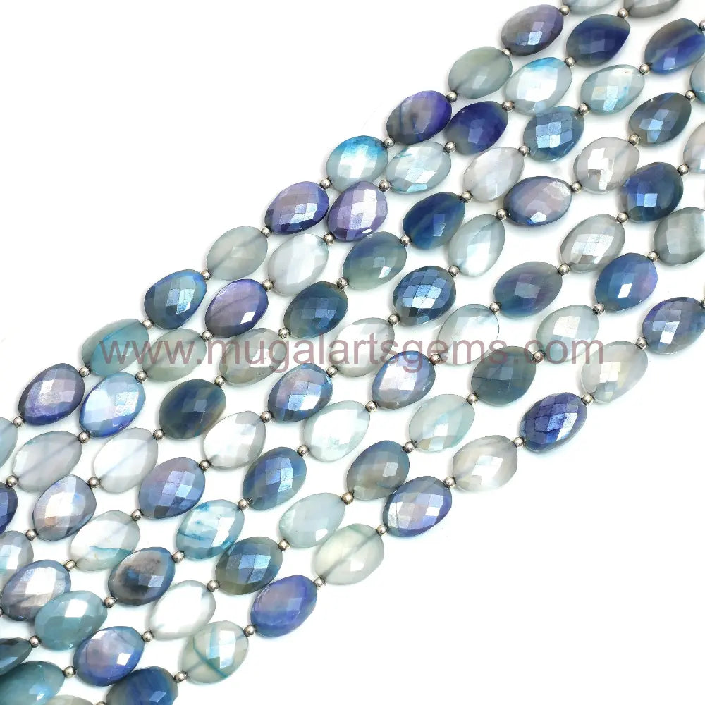 Multi Moonstone Faceted Flat Tumble Shape Beads Natural Moonstone Beads Multi Gift For Girls & Women Making Jewelry