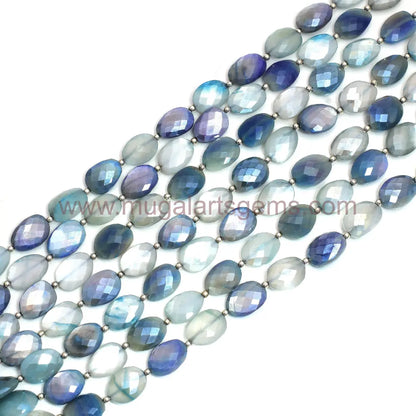 Multi Moonstone Faceted Flat Tumble Shape Beads Natural Moonstone Beads Multi Gift For Girls & Women Making Jewelry