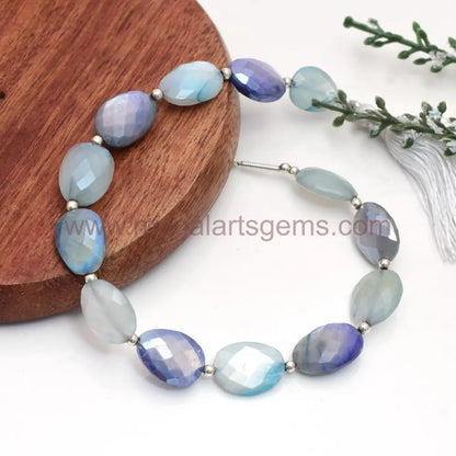 Multi Moonstone Faceted Flat Tumble Shape Beads Natural Moonstone Beads Multi Gift For Girls & Women Making Jewelry