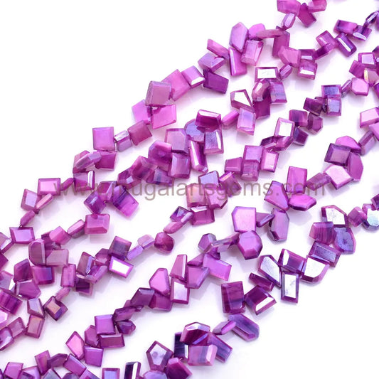 Natural Purple Moonstone Beads 78.8 to 91.4 Ct Approx. 5.5x7 to 11.5x13 mm Approx. 8 inch Fancy Shape Purple Color Smooth Beads