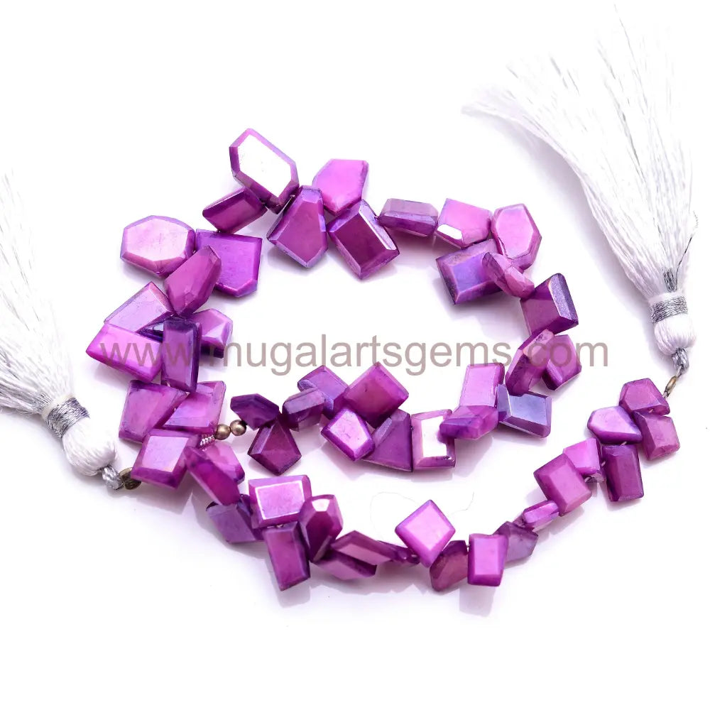 Natural Purple Moonstone Beads 78.8 to 91.4 Ct Approx. 5.5x7 to 11.5x13 mm Approx. 8 inch Fancy Shape Purple Color Smooth Beads