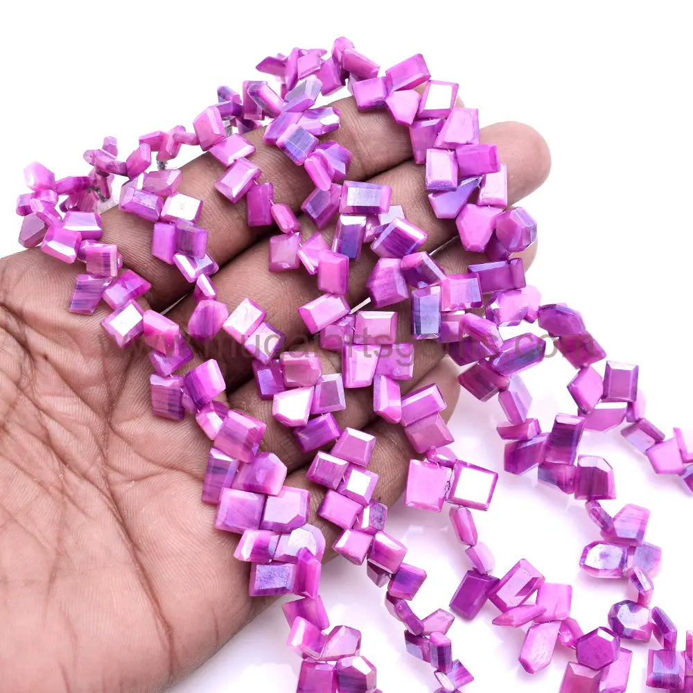 Natural Purple Moonstone Beads 78.8 to 91.4 Ct Approx. 5.5x7 to 11.5x13 mm Approx. 8 inch Fancy Shape Purple Color Smooth Beads
