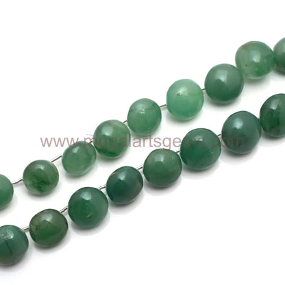 Natural Green Quartz Beads 153 Ct Approx. 9x10.5 to 12x14 mm Approx. 8 inch Onion Shape Brown Color Smooth Beads.