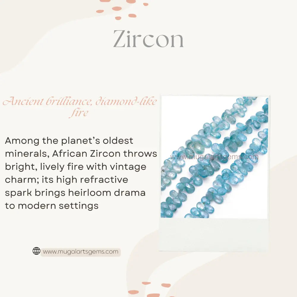 Natural Zircon Beads From Africa 4.5x6 to 7.5x11mm Approx. 142 Ct Approx. 8 inch Pear Shape Sky Blue Color Faceted Beads.