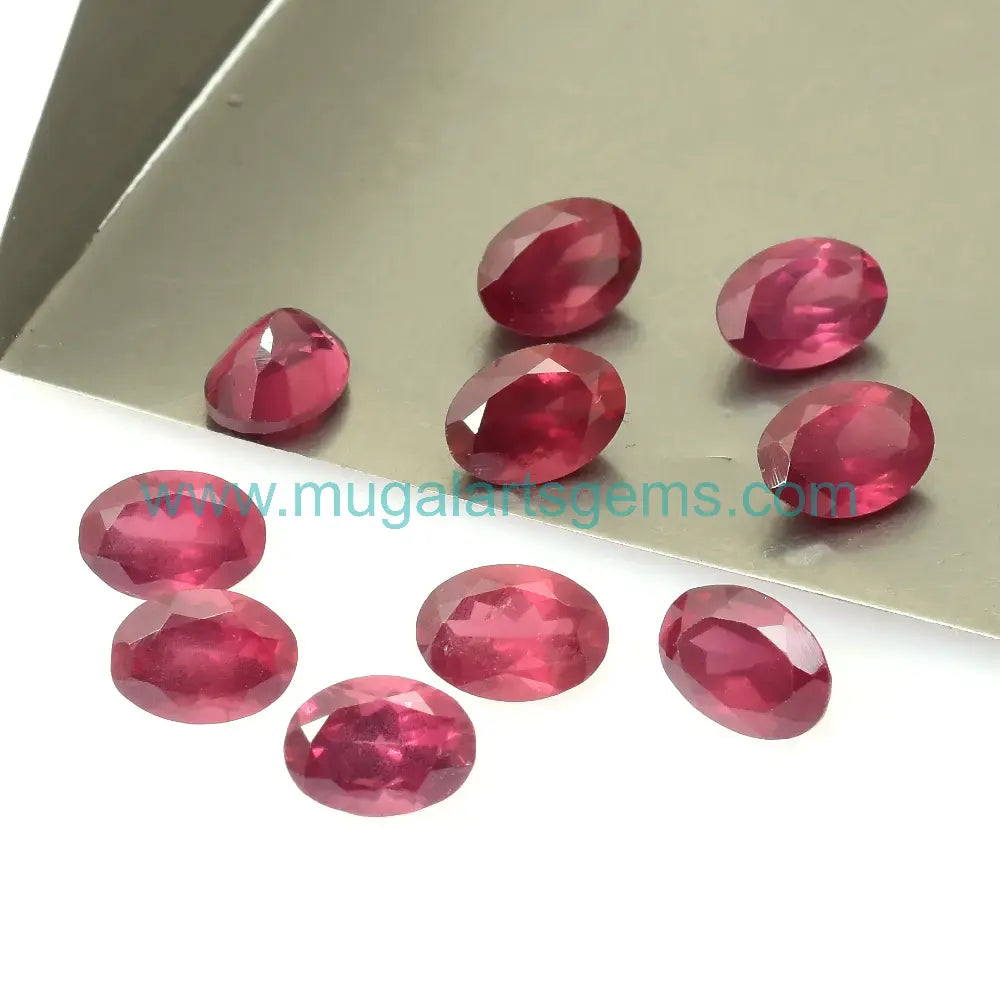 Exquisite Natural Garnet | Deep Red Oval Cut | 10 Pieces | 4x6 MM | 6 Ct Approx. | Premium Quality