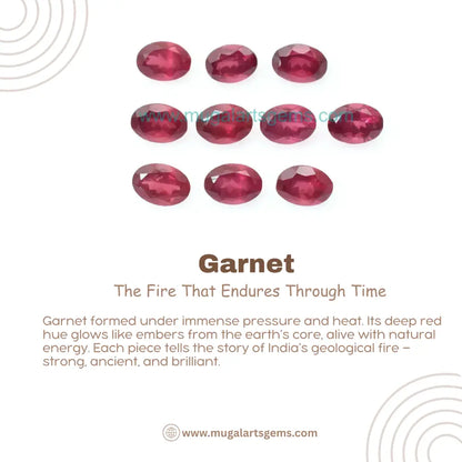 Exquisite Natural Garnet | Deep Red Oval Cut | 10 Pieces | 4x6 MM | 6 Ct Approx. | Premium Quality