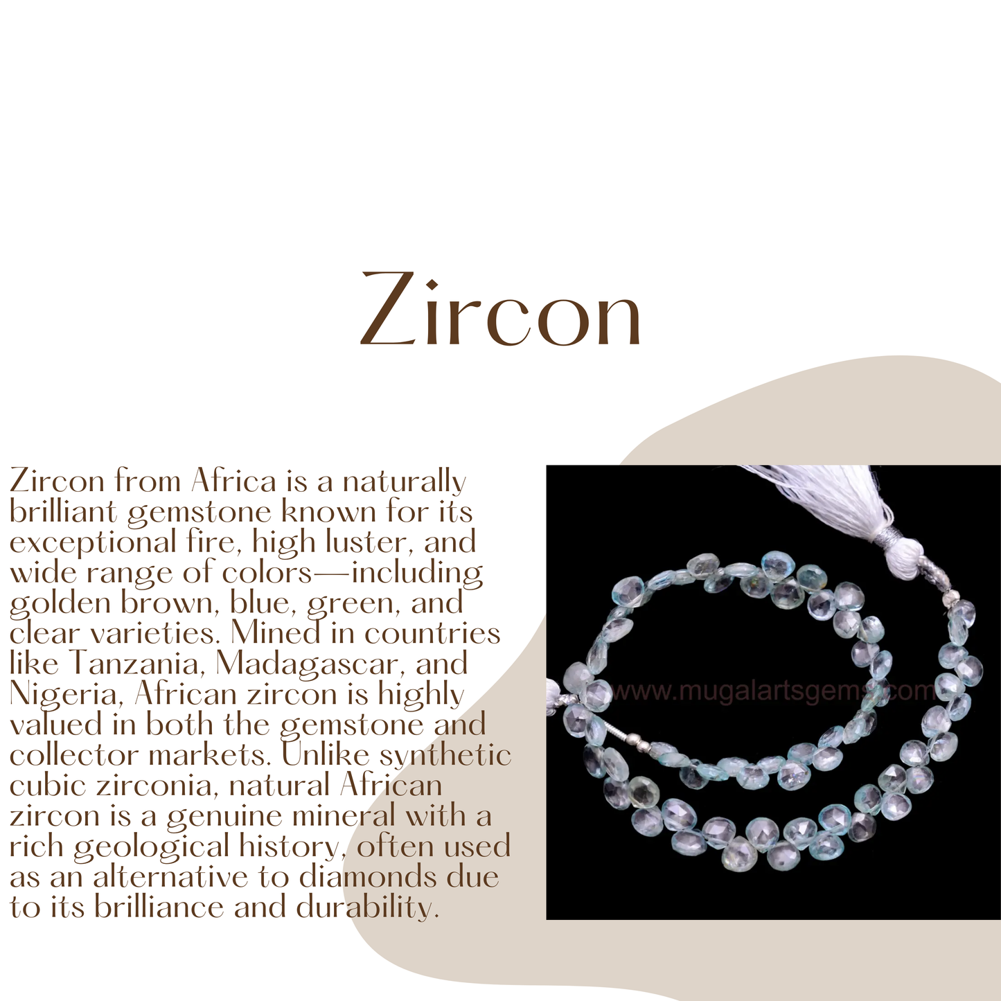 Natural Zircon Beads From Africa 4.5x4.5 to 8x8mm Approx. 79 Ct Approx. 8 inch Heart Shape Sky Blue Color Faceted Beads.