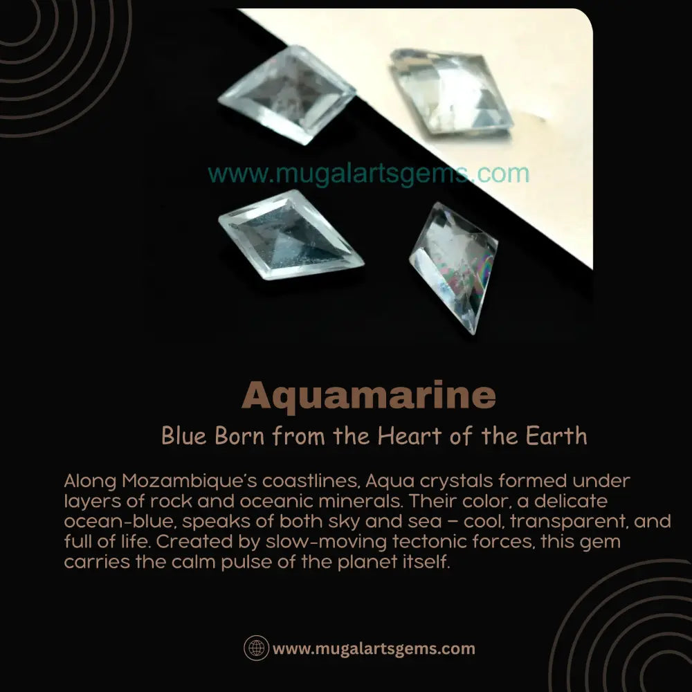 Premium Aqua loose gemstone from Mozambique for handmade jewelry - COD and free replacement
