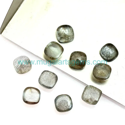 Premium Aquamarine Cushion cut from Brazil - 6mm handcrafted for jewelry makers
