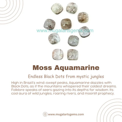 Aquamarine gemstone from Brazil - Cushion 6mm for fine jewelry
