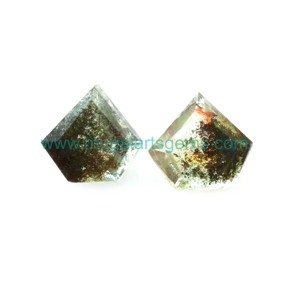 Natural Garden Quartz gemstone from Brazil - Diamond Cut 12.5x13.5mm for fine jewelry
