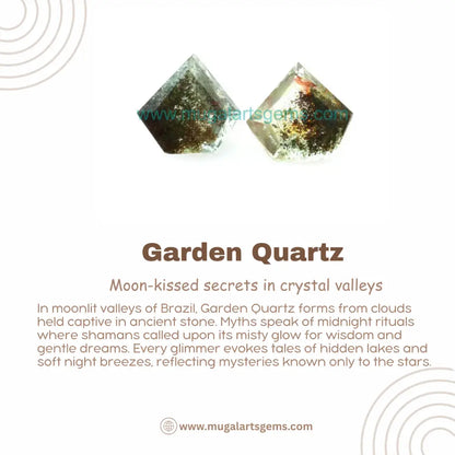 Loose Garden Quartz gemstone 12.5x13.5mm from Brazil - polished clarity for custom jewelry
