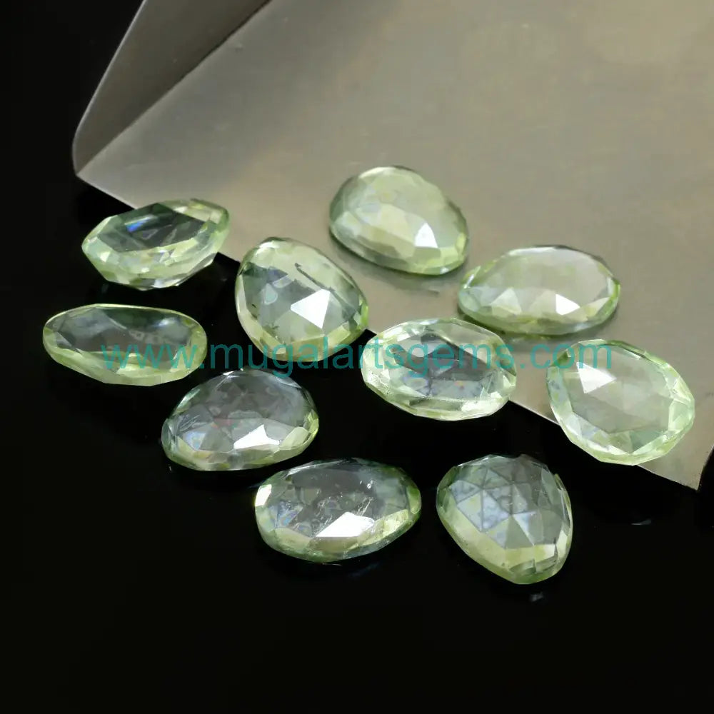 Green Quartz gemstone beads from Brazil wholesale for jewelry designers - 100% money back guarantee