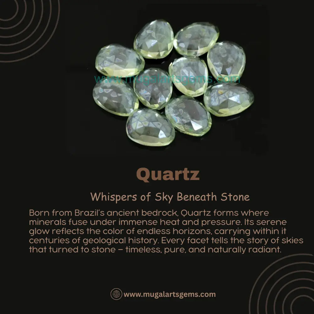 Premium Green Quartz loose gemstone from Brazil for handmade jewelry - COD and free replacement
