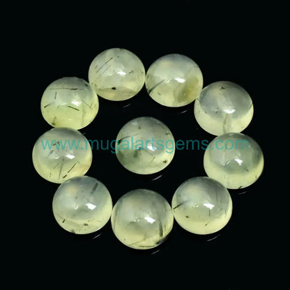 Natural Prehnite gemstone from South Africa with authentic color for jewelry making - COD available
