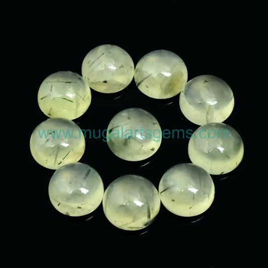 Natural Prehnite gemstone from South Africa with authentic color for jewelry making - COD available
