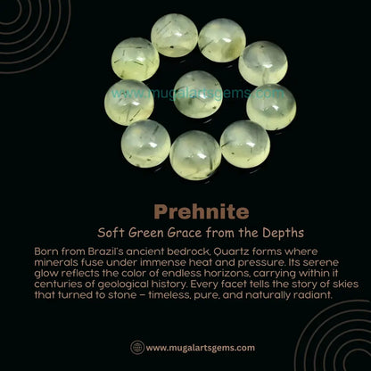 Premium Prehnite loose gemstone from South Africa for handmade jewelry - COD and free replacement
